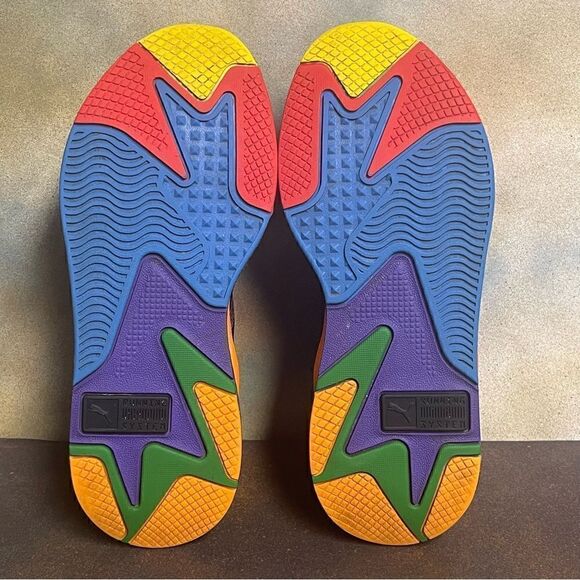 Puma x Tetris RS-X Men's Sneakers 372486-01 Puma Black-Luminous Blue Size 9M - Picture 16 of 16